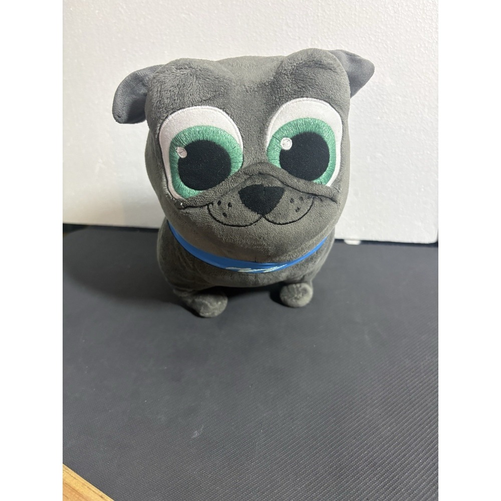 Disney Store Puppy‎ Dog Pals Bingo 10 Inch Plush Stuffed Dog Pug Green Eyes